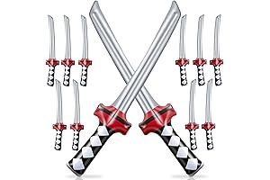 12 Pcs Inflatable Ninja Samurai Sword, Inflated Katana Sword Toy