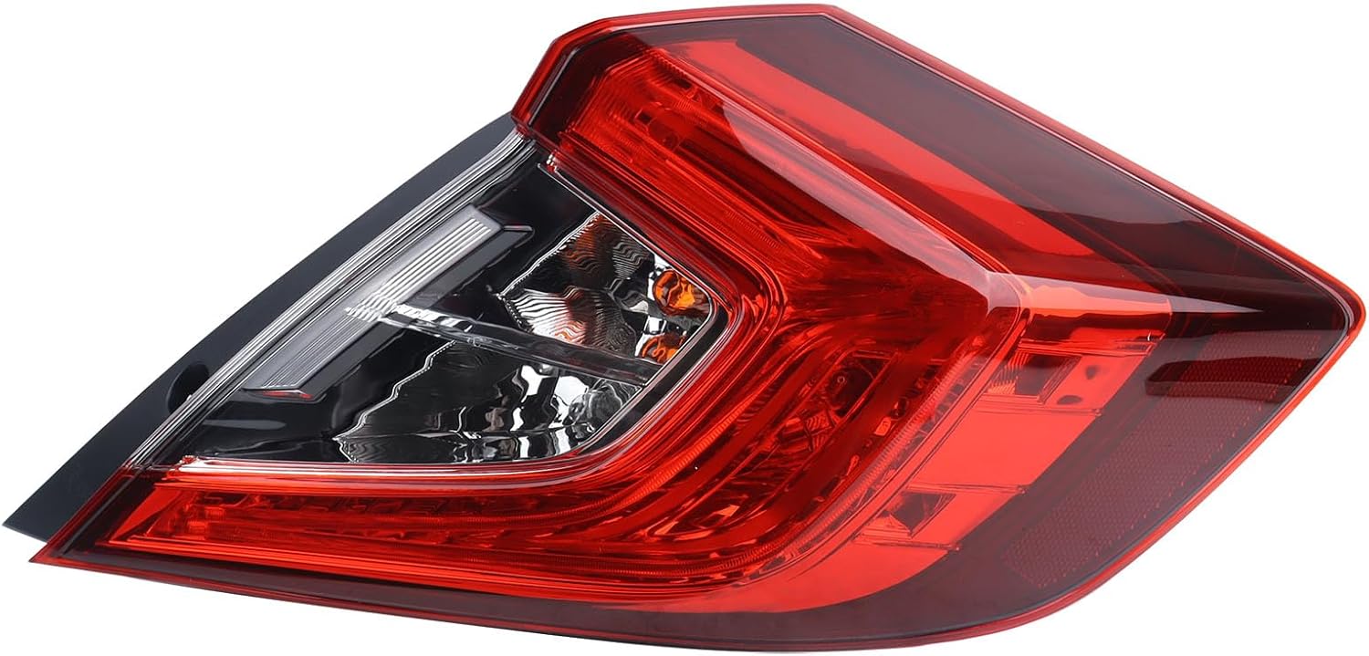 Outer Taillight Left Side Tail Lamp Compatible with 2016-2021 Honda Civic Sedan, Replace HO2805110, 33500-TBA-A01, Brake Taillight