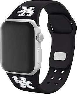 Affinity Bands Kentucky Wildcats Silicone Sport Band compatible with Apple Watch (38/40/41mm Black)