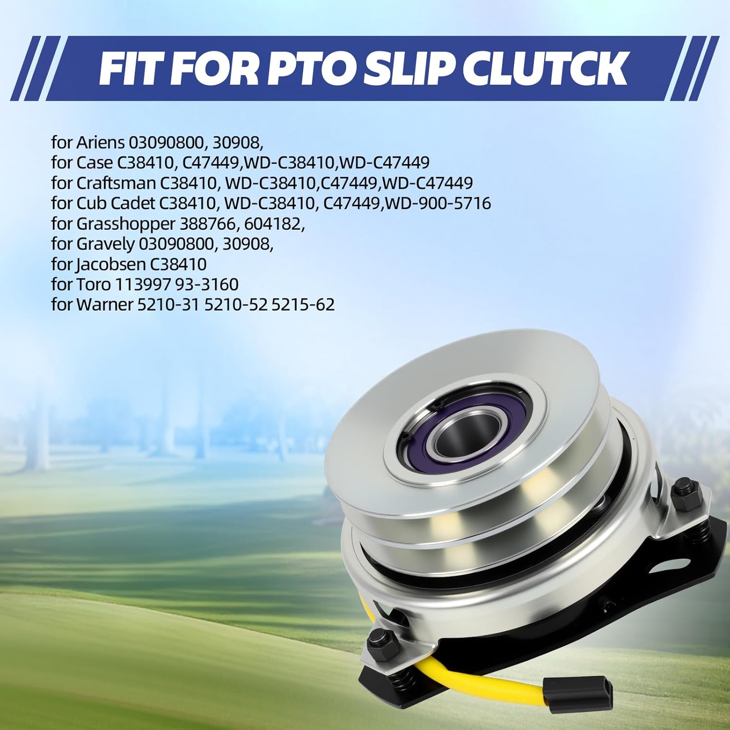 Electric PTO Clutch for Ariens Cub Cadet Grasshopper Gravely Toro Woods 604182 5210-52 388766 Compatible with 718D 718K 720K 721 721D 725 74140