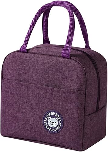 Bolsas de almuerzo pequeñas de 5.5 L con oso rosa para mujer, bolsas de aislamiento portátiles, bolsas de almuerzo reutilizables, se pueden utilizar