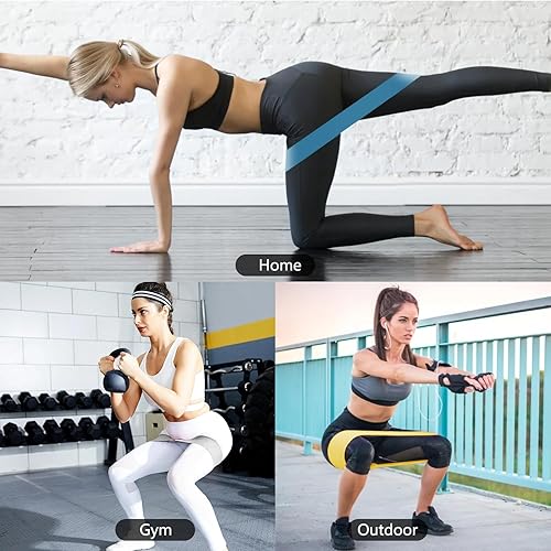 Miniatura 5 de Bandas de ejercicio de resistencia para entrenamiento, bandas elásticas de fitness, bandas de entrenamiento para gimnasio en casa, estiramiento,