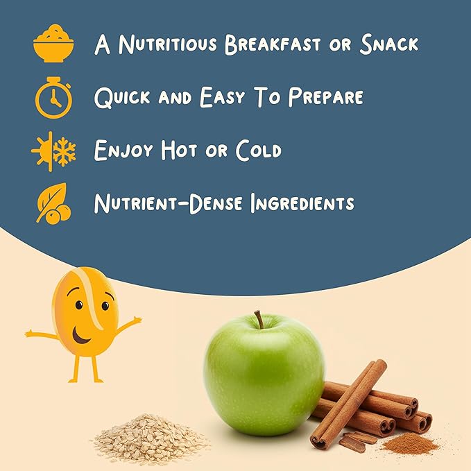 Avena Dozy Oats Overnight, Bolsa 750g, Manzana Canela, Sin Gluten miniatura 3