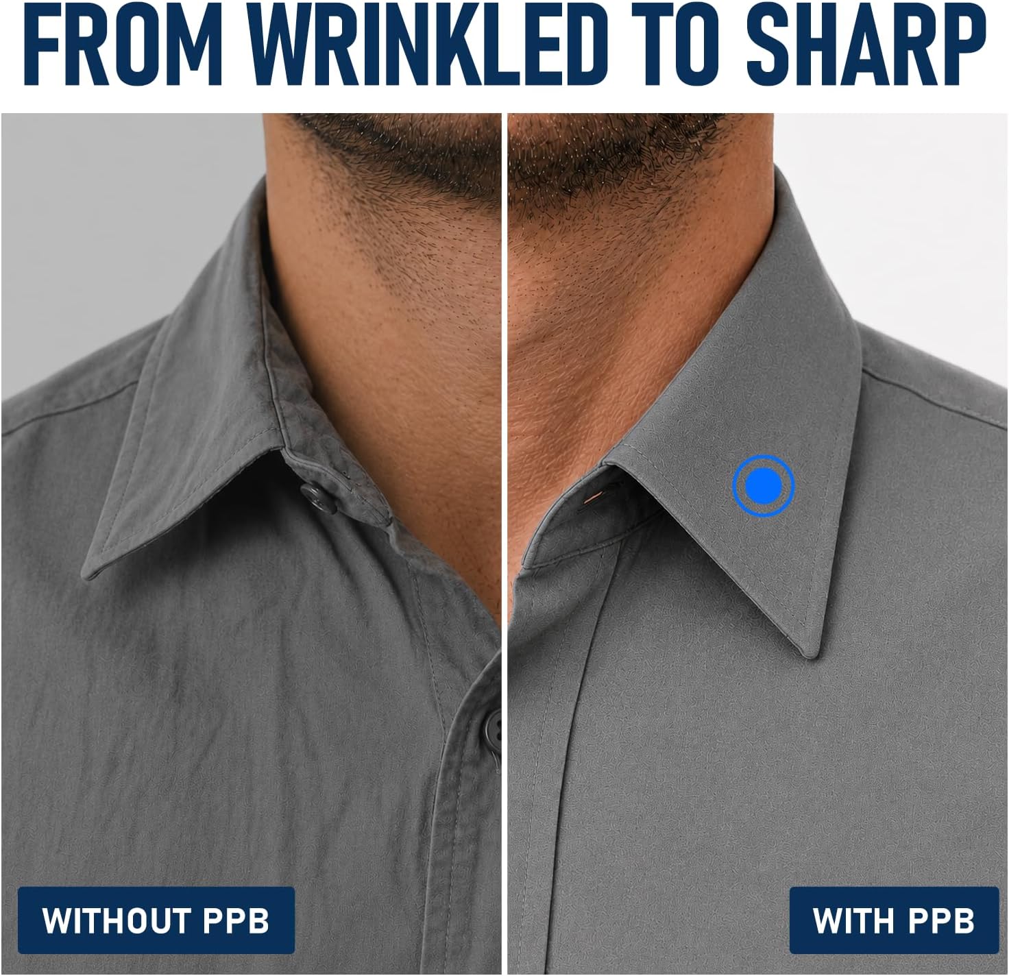 Adhesive Collar Stay Dots Stickers – Invisible Polo & Shirt Stays 50pcs