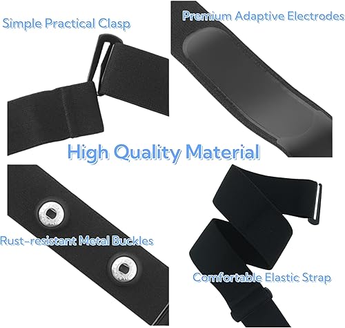 Miniatura 2 de Polar H10 - Correa de repuesto para el pecho, correa ajustable para monitor de frecuencia cardíaca compatible con Polar H9H7, Garmin, Wahoo TICKR,