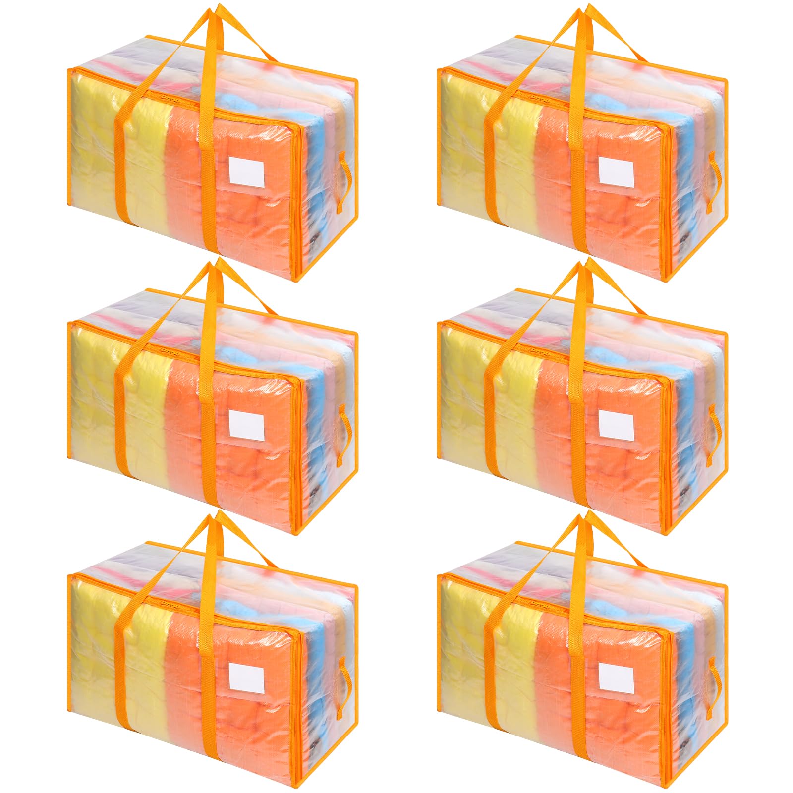 Sacs de rangement transparents pour vêtements et couettes grand sac de déménagement 105L