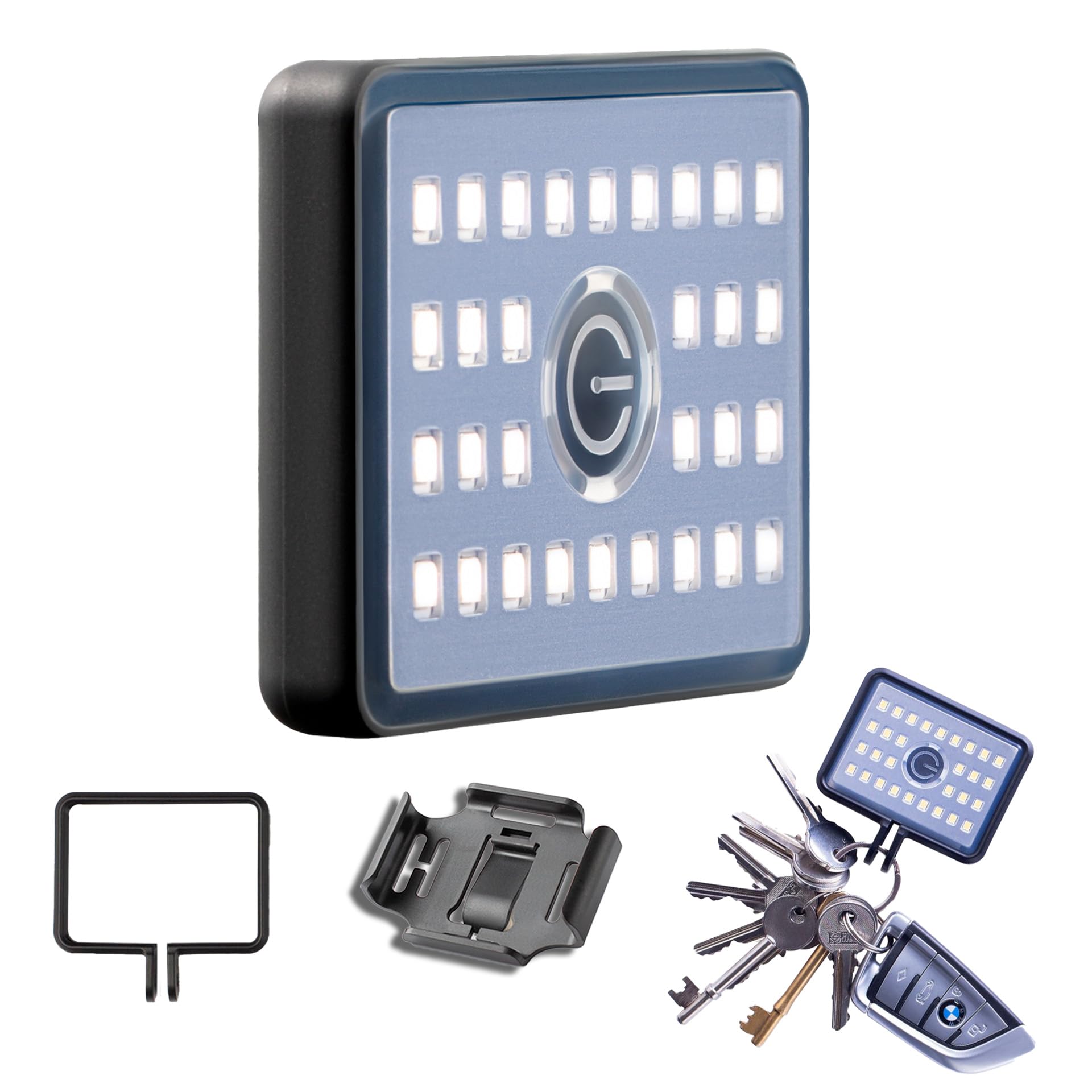 Glowstone Ultra-compact Powerful Versatile Flashlight Worklight. 900 lm, 75g, IP69K waterproof sealed rubber Hands-free EDC Floodlight - Atex Zone 0, Drop-proof 5m, Superb light output 5600k, CRI:95+