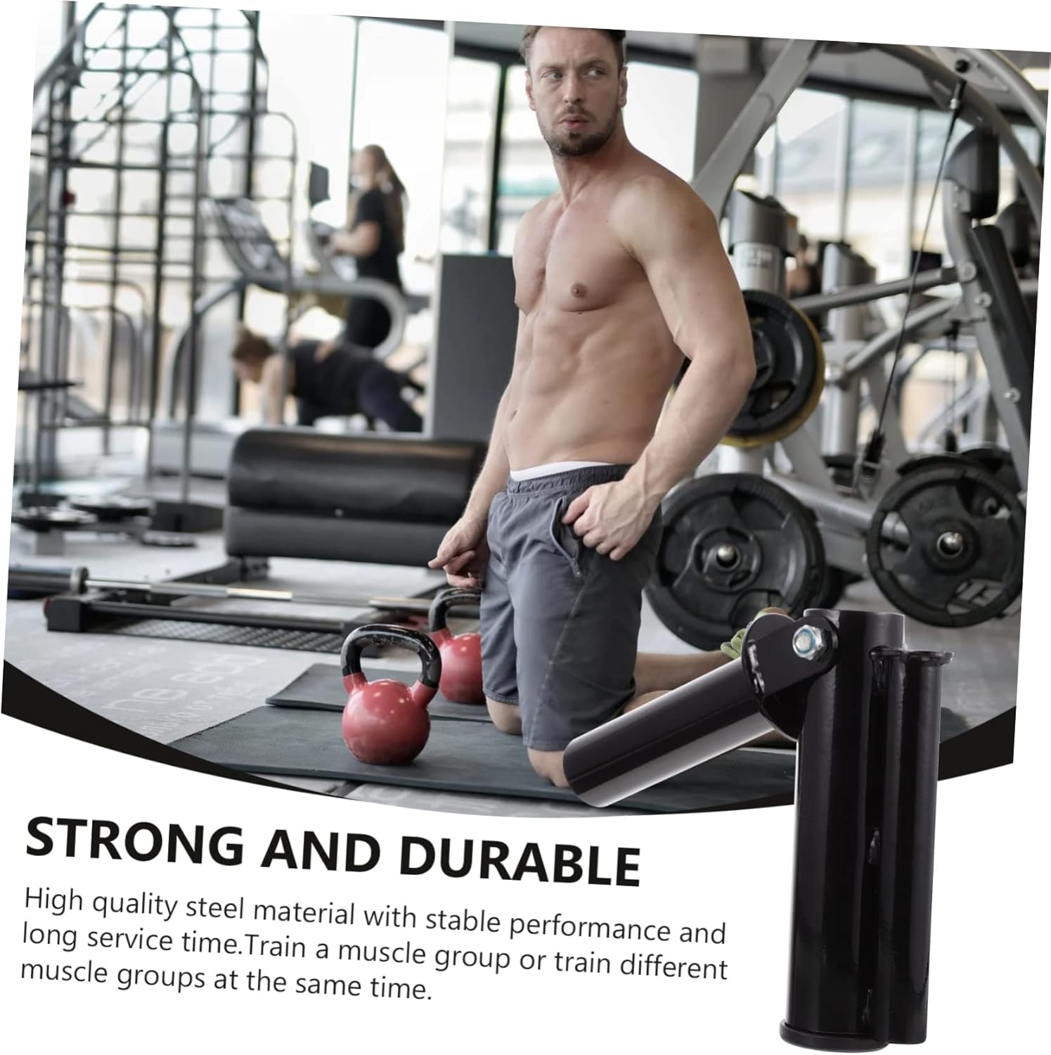 Steel Barbell Sleeve Rack for Weight Lifting Heavy Duty Barbell Accessories for Easy to Install Space-saving Design Compatible Standard Bars