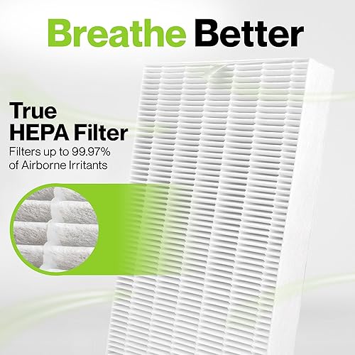 Miniatura 5 de Durabasics Paquete de 6 filtros HEPA compatibles con filtros de repuesto para purificador de aire Honeywell, repuesto para filtro Honeywell R,