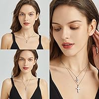 Vista 10 de Collar contra el mal de ojo para mujer, chapado en oro de 18 quilates, collar con capas de mal de ojo, hecho a mano, collar de protección ajustable