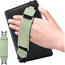 MOROCK Soft Hand Strap for 6/6.8/7 Inch Amazon Kindle eReaders, High Elasticity Finger Grip Holder for Kindle Paperwhite 2012-2024, Fits Kindle 2016-2024/Kindle Colorsoft 2024/Fire 7", Matcha Green