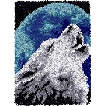 YOOTOM Latch Hook Kits for Adult Beginners,Wall Hanging Embroidery Latch Hook Rug 20x15in,Pre-Cut Yarn Arts and Crafts,Easy Pattern