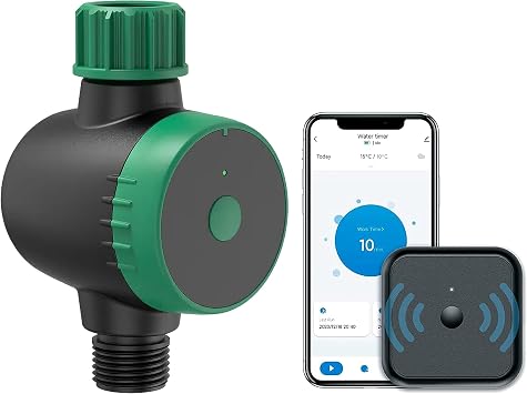 rainfactory Irrigation Computer WLAN with App Control, Smart Irrigation Control, Automatic Watering for Garden, Irrigation System with Alexa & Google, 20 Programmes, WiFi Gateway