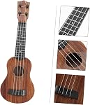 Toyvian Acoustic Guitar for Beginners Acoustic Guitar Kids Playsets Ukulele Child Color Box Set