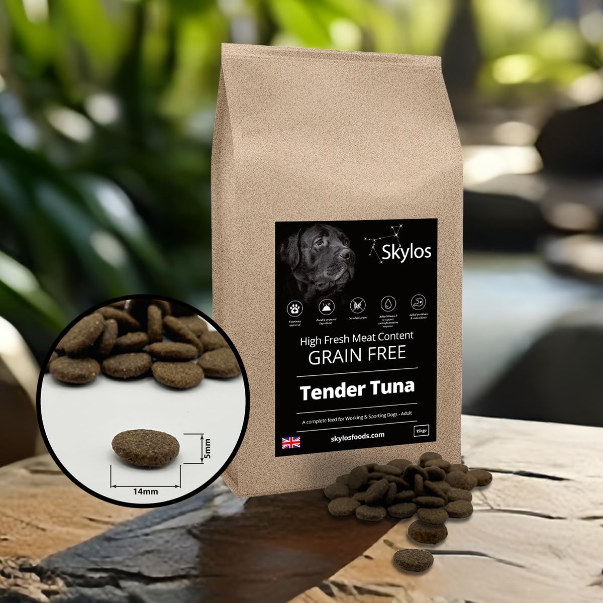 15kg Skylos dog food (Tender Tuna)
