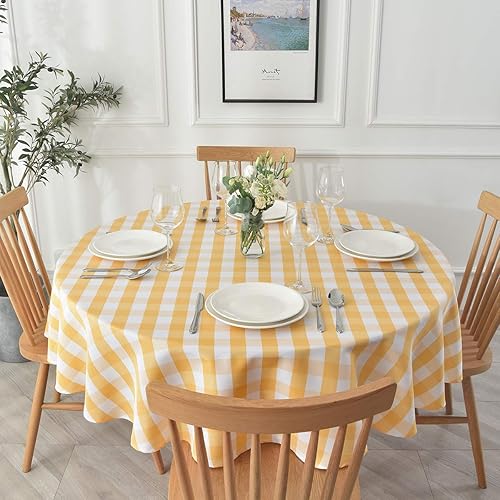 Miniatura 10 de maxmill Mantel rectangular a cuadros, impermeable, a prueba de derrames, resistente a las arrugas, a cuadros, de gran peso, para uso en exteriores e