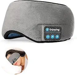 Máscara De Dormir Bluetooth 5.0 Com Fones De Ouvido Sem Fio Sono Profundo Relaxante Viagem Confortável