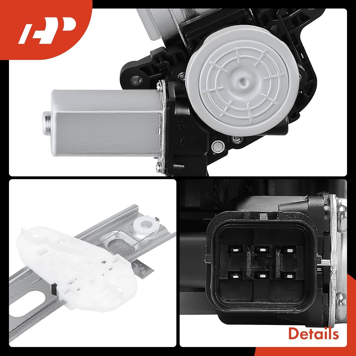 A-Premium Electric Power Window Regulator with Motor Assembly Compatible with Honda Civic 2006 2007 2008 2009 2010 2011, Front Left Driver Side,2-Door