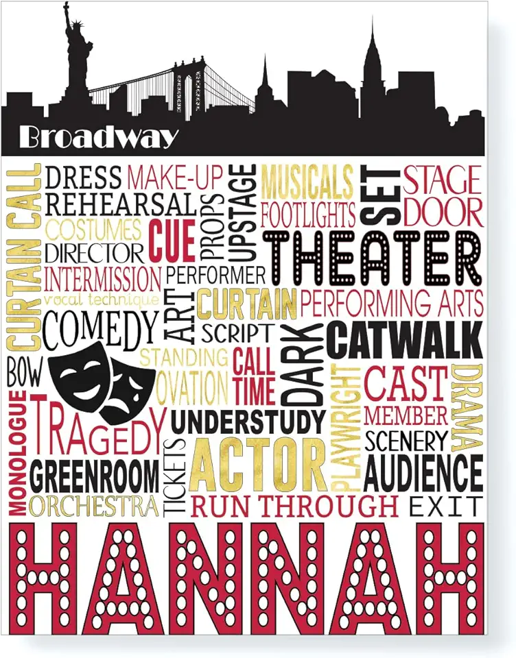 Personalized Broadway-style Poster