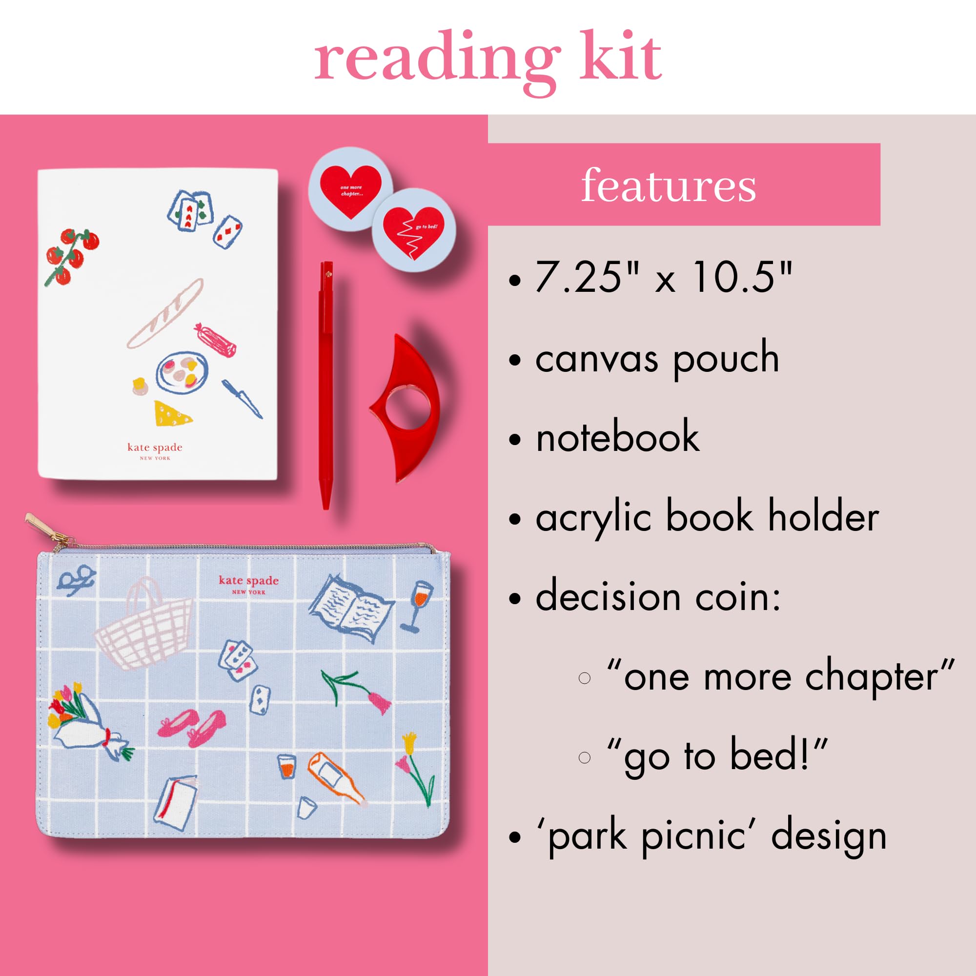 Amazon.com: kate spade new york Reading Kit Set with Book Journal