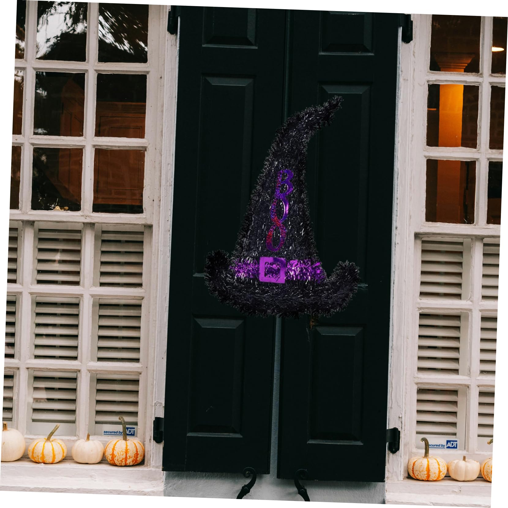 LIFKOME 2pcs Witch Hat Wreath Frame for Halloween Decor Craft Accessory for Use for Fall Thanksgiving Celebrations