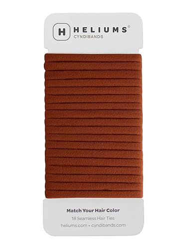 Miniatura 10 de Heliums Lazos finos sin costuras para el cabello, color gris, soportes de nailon de 0.236 pulgadas sin daños, 1.75 pulgadas, sujeción media para