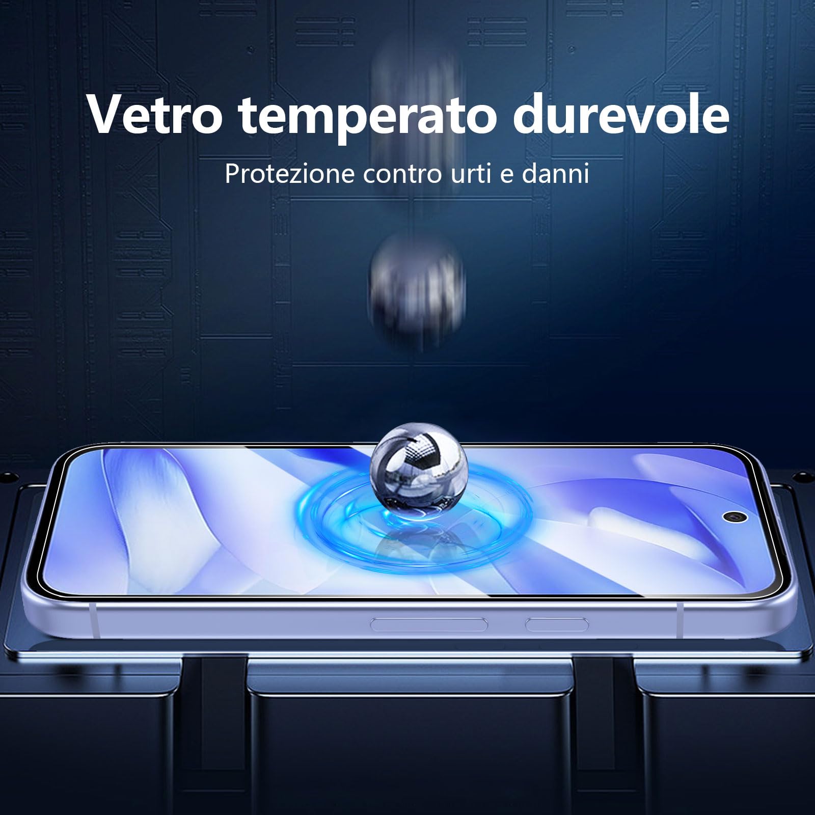 NEW'C 3 Pezzi, Vetro Temperato per Google Pixel 9a, Pellicola Prottetiva Anti Graffio, Anti-Impronte, Senza Bolle, Durezza 9H, 0,33mm Ultra Trasparente, Ultra Resistente