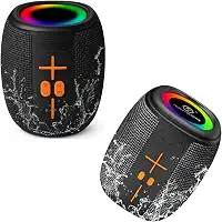 Caixa De Som Portátil Sem Fio, Emparelhamento Bluetooth, Auto Falante Stereo 50W, Resistente A Água, Luz RGB, Suporte TF | USB | FM | TWS, Graves Potentes, Alça De Pendurar, Recarregável, Bivolt.