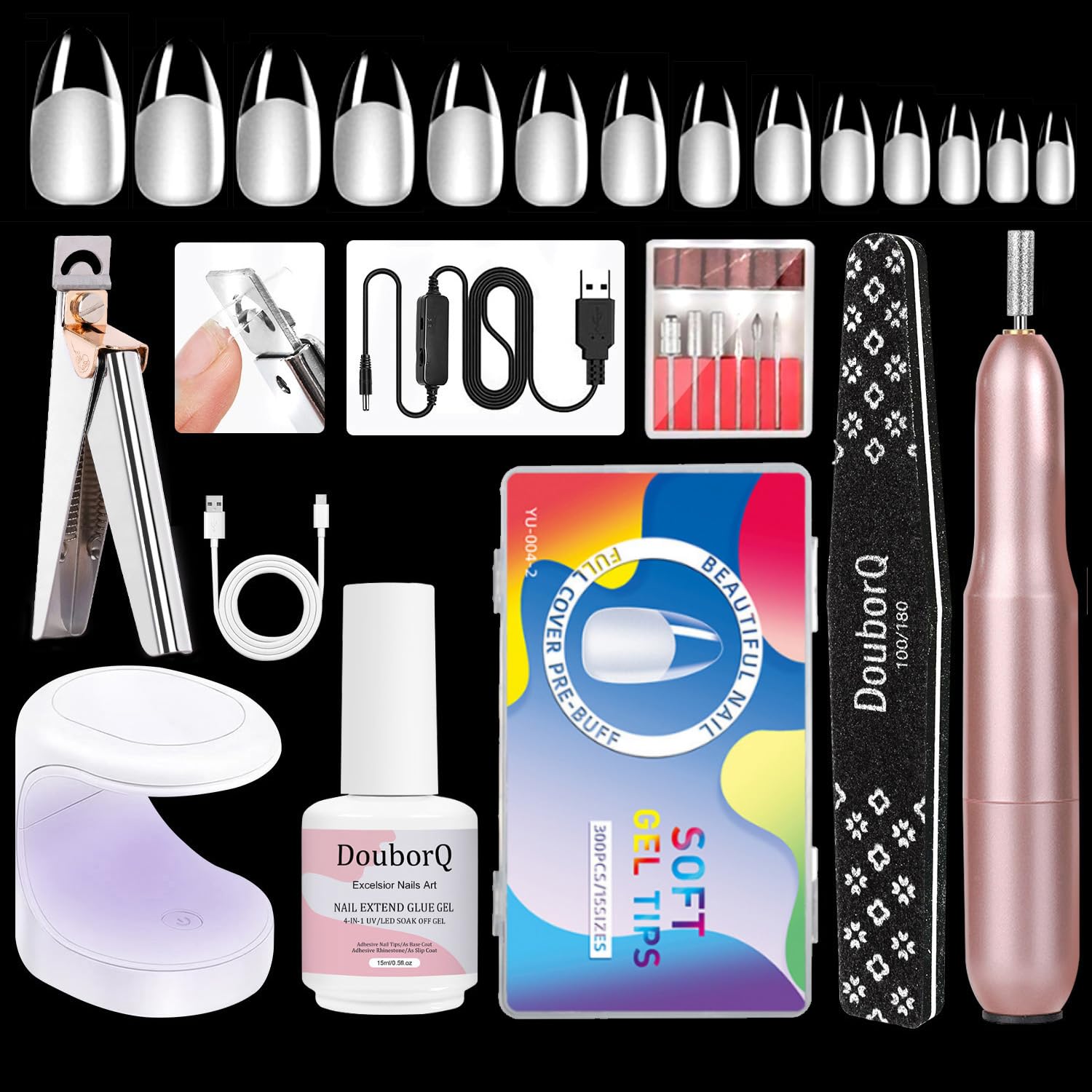 Major Dijit Gel X Nail Kit Beginner Gel Nail Set with