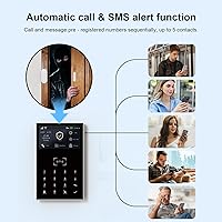 Vista 7 de Home Security System with Instant Tuya App Alerts & WiFi+GSM4G,Easy to Install WiFi4G Alarm System with Instant Tuya App Alerts,Door and Window