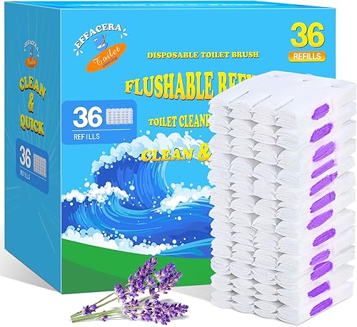 36 recambios de papel higiénico desechables a granel, recambios de inodoro recién desechables para baño, accesorios de inodoro, kit de inicio (aroma