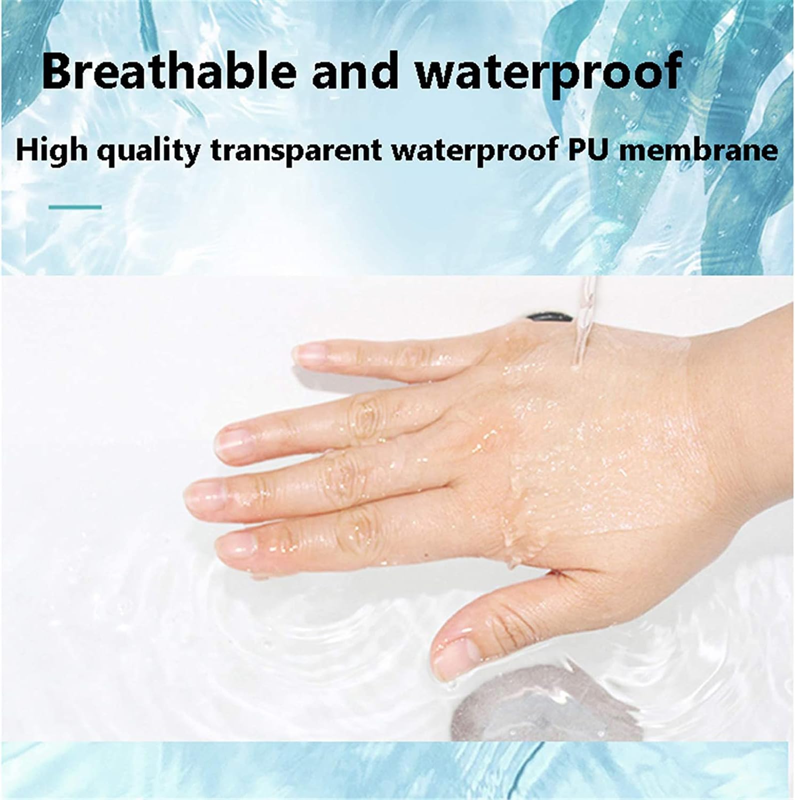 CUSMA Sac De Bain en Film Imperméable Abdominal, Bouclier De Douche Jetable Imperméable Péritonéal, Barrière d'eau De Cathéter pour Les Patients en Dialyse Péritonéale - 50Pcs