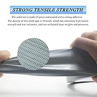 Vista 6 de Paquete de 2 cintas adhesivas para conductos de uso pesado, impermeables, resistentes al calor, cinta adhesiva de embalaje con adhesivo fuerte