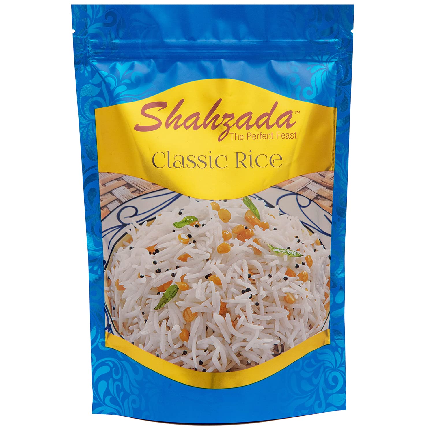 Shahzada Basmati Rice 02 lbs - Classic White Rice Great Fragrant Rice for Daily Use, Aged, Aromatic, Flavorful & Slender, Quick Cooking. Everyday Rice - Vegan, GLUTEN FREE, Non-GMO, Low Sodium, No Cholesterol, Resealable Zip-Lock Bag to Seal Freshness - Rice 02 Pound Packing – 32 Oz