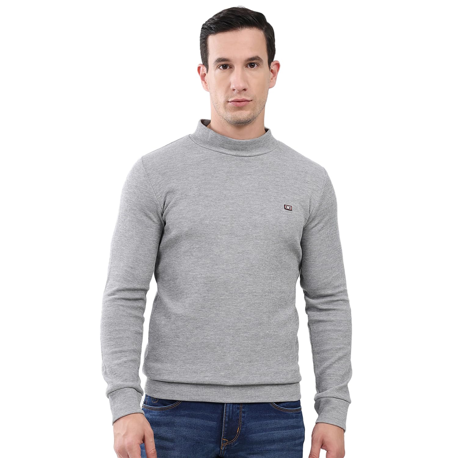 Monte Carlo Men's Regular Fit T-Shirt | Solid Mock Neck Style | Full Sleeves Pull On | Stylish Winter Fashion Casual Wear Tshirt for Men's (Pack of 1)-image-12