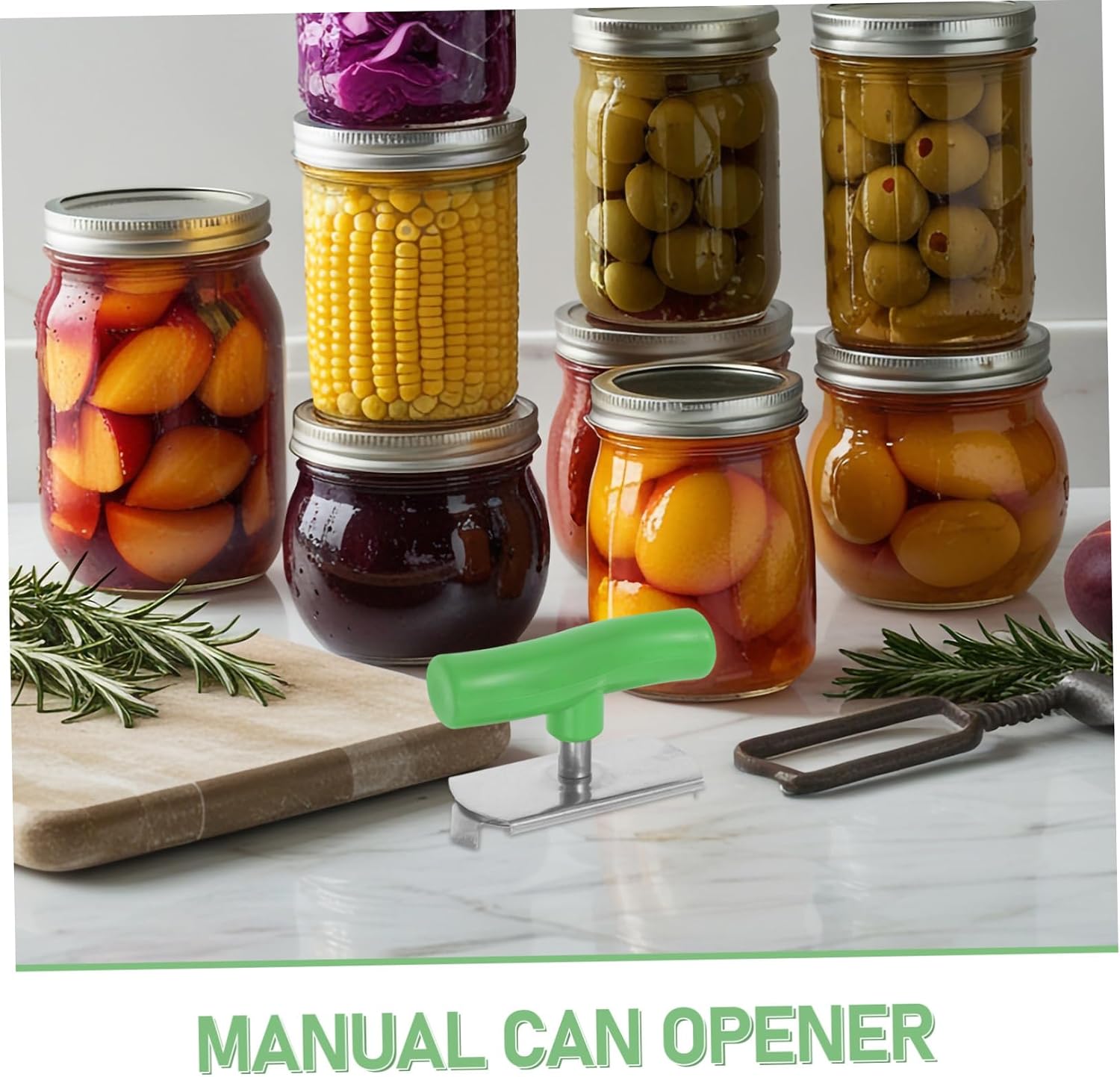 Adjustable Jar Opener Stainless Steel for Seniors Weak Hands Xmas | Compact and Portable, Comfortable to Hold Tool for Home Use and Outdoor Activities, Ergonomic Multifunctional Design image 3