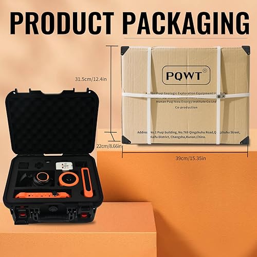 Miniatura 8 de PQWT Detectores de fugas de agua subterránea PQ125B Detección de fugas de agua de tubería de pared para exteriores con pantalla táctil Auricular y