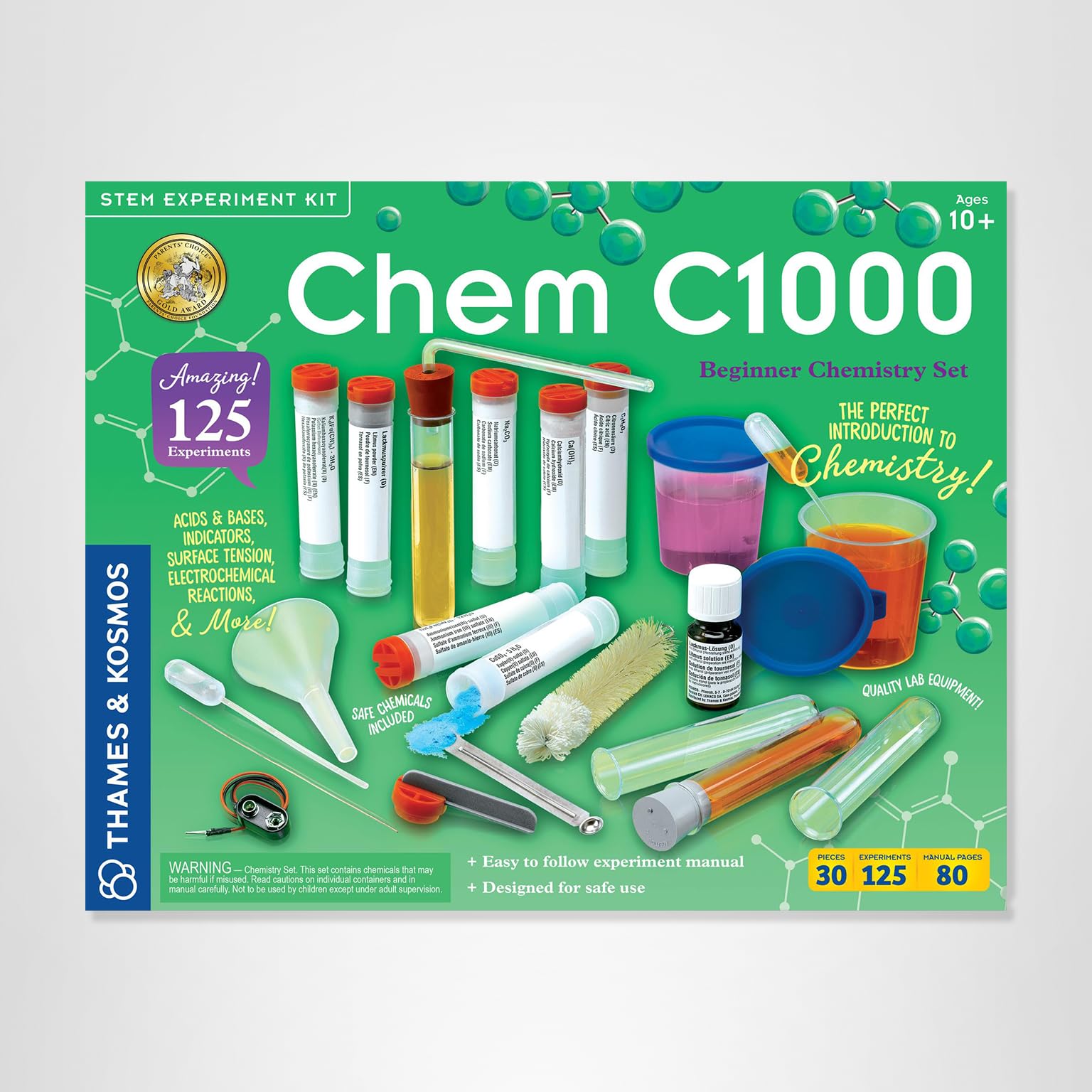 Amazon.com: Thames & Kosmos Chem C1000 Chemistry Set | Science Kit