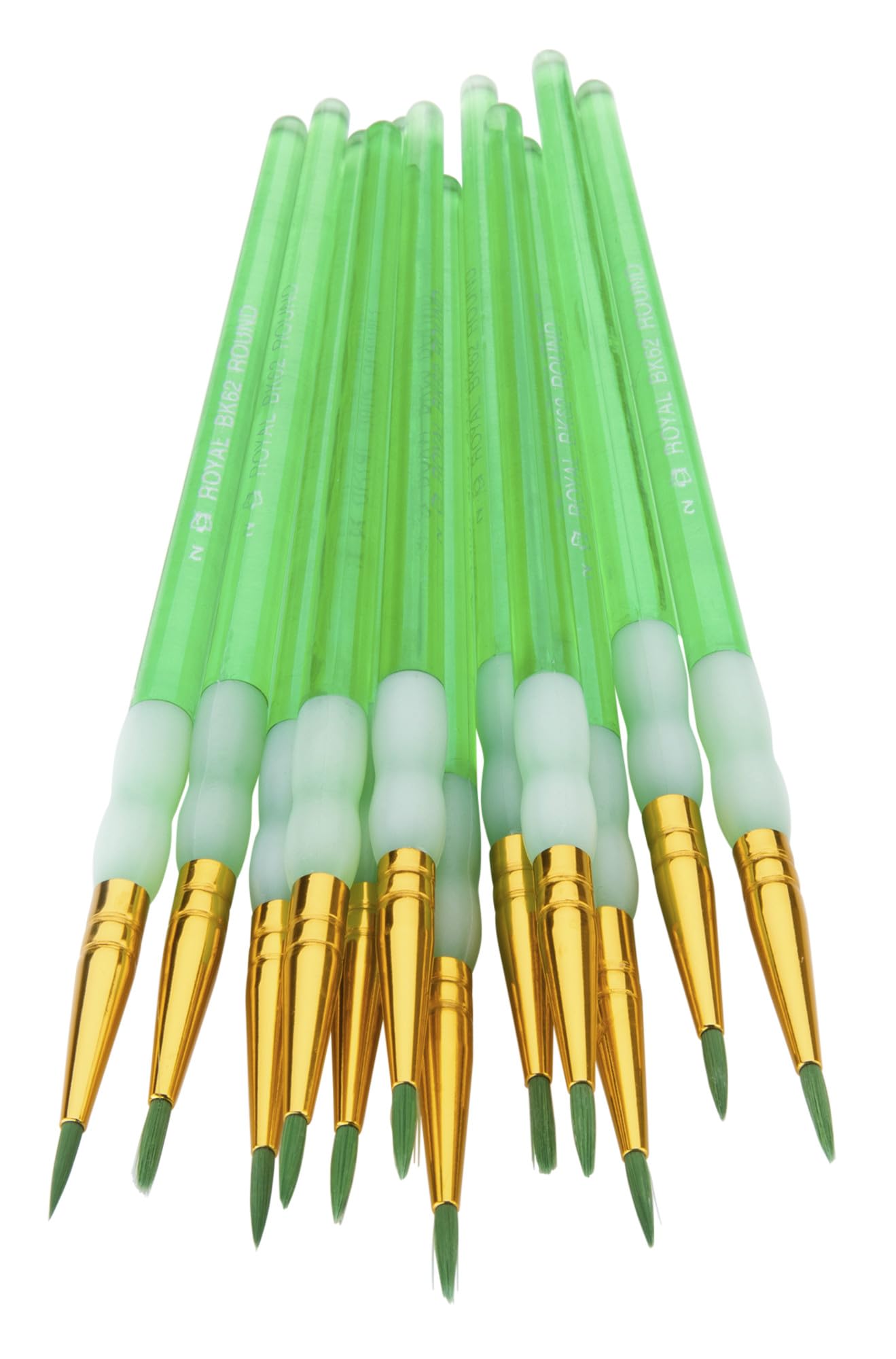 Royal Brush Big Kids Choice Round Paint Brush, Size 2, Pack of 12