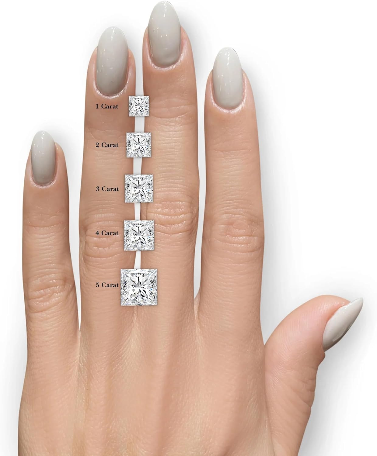 4 CT Engagement Rings for Women | Solitaire Wedding Bridal Rings Sets | IGI certified Lab Grown Diamond Princess Cut VVS1-2 10K/14K/18K Solid Rose/White/Yellow Gold | Anniversary Promise Ring for Her (E-F Color)