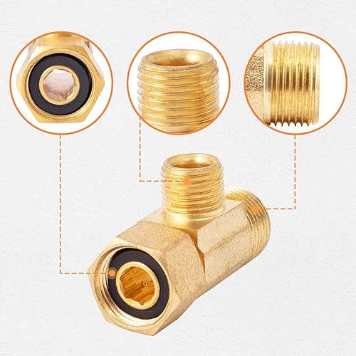 Miniatura 6 de SUNGATOR Divisor de línea de agua, camiseta de compresión sin plomo, entrada de compresión de 38 pulgadas x salida de compresión de 38 pulgadas x