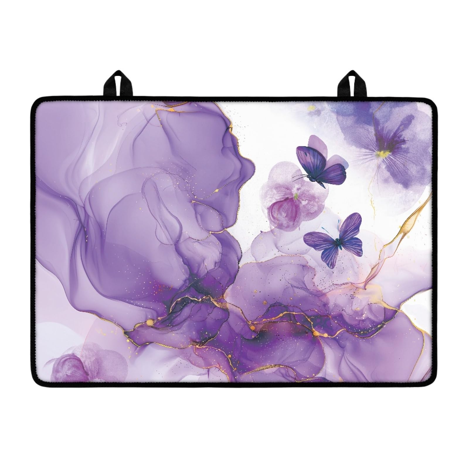 Marble Stove Top Covers,Stove Top Cover for Electric,Anti-Slip Waterproof Flat Top Oven Cover Mat,Foldable Cooktop Cover Protector,Glass Stove Top Protector Expand Stove Space,Purple