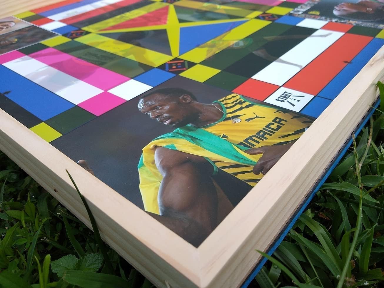 Jamaican Ludo Legendary Athletes Edition – 24x24 Oversized Board Game | Celebrating Jamaica’s Sports Icons | Fun Multi-Player Entertainment for Family Game Night | Ludi, Ludy, Loodi | Gift Idea