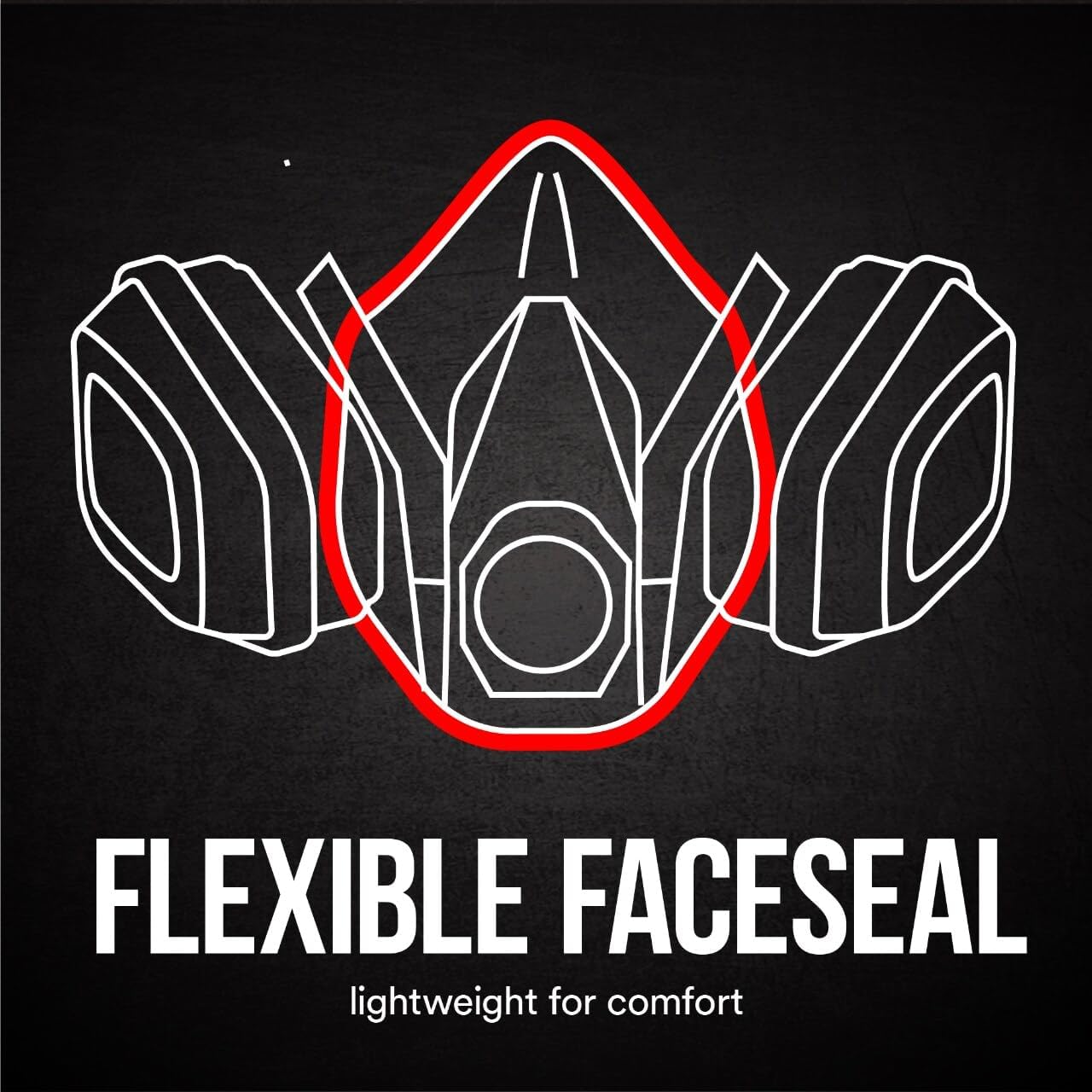 3M P95/OV Paint Project Reusable Respirator 6211, Medium Size, NIOSH-APPROVED Organic Vapor Cartridge & P95 Rated Filters, Lightweight, Flexible, Thermoplastic Faceseal For Comfort (6211P1-DC) - Image 7