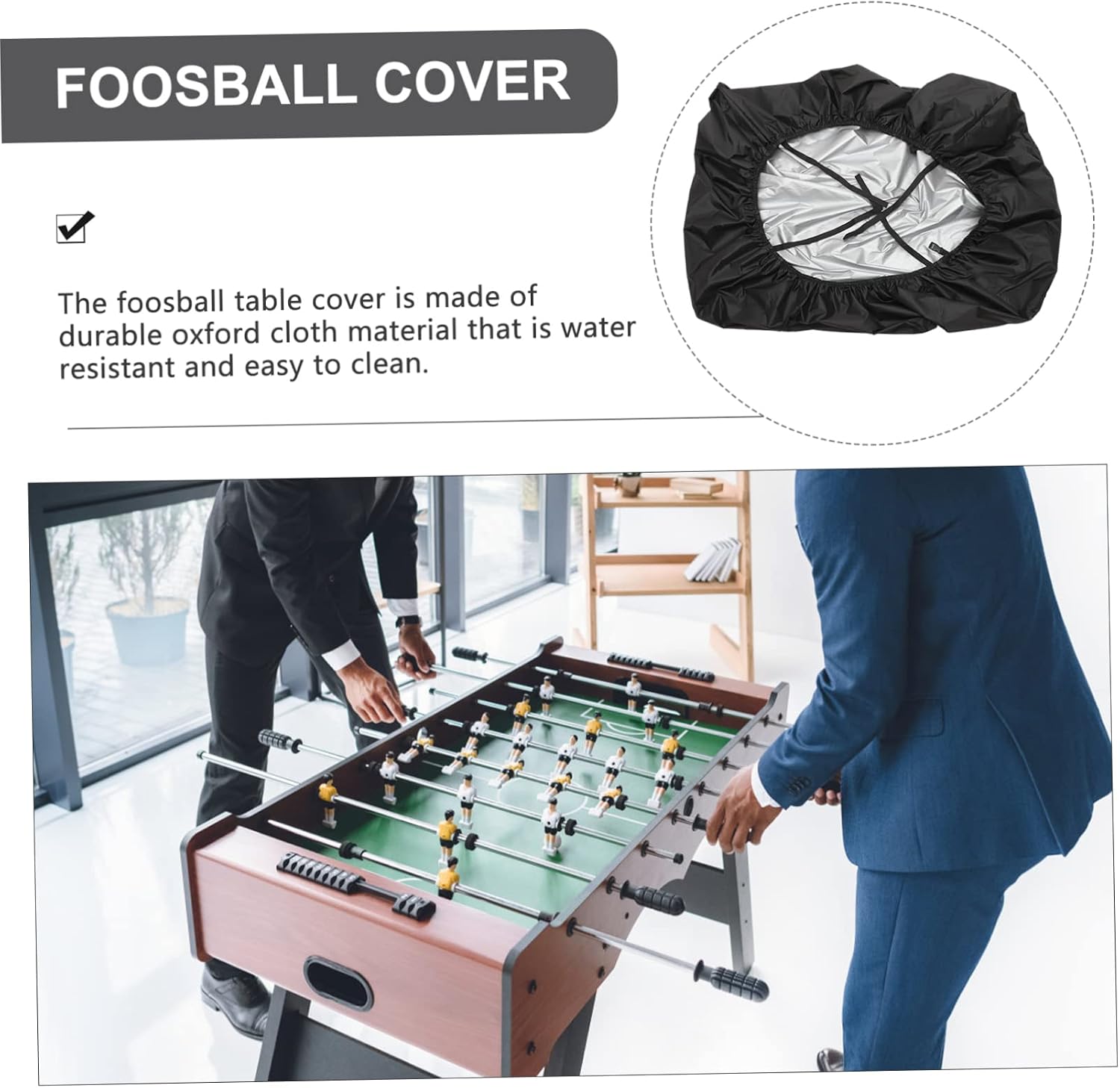 BESPORTBLE Professional Foosball Table Cover Oxford Cloth Fitted Football Tablecloth Accessories