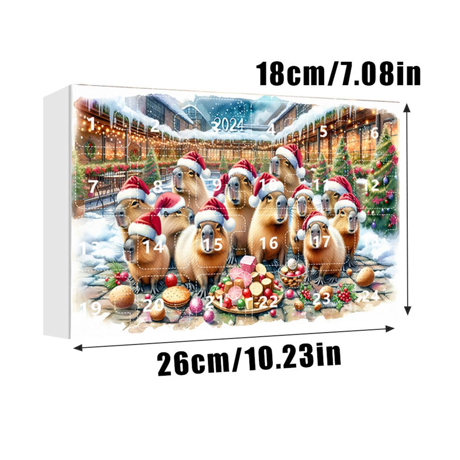 Calendrier De L'Avent Capybara 2025 : 24 Décorations De Noël En Acrylique - Canada