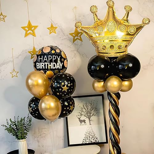 Miniatura 5 de BIEUFBJI Paquete de 260 globos largos metálicos, 50 globos dorados metálicos, globos mágicos, globos de animales para fiestas infantiles,