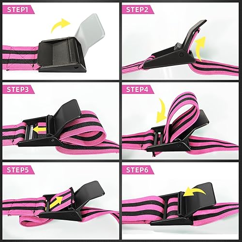 Miniatura 6 de ROSYQUARZ Booty Bands, Blood Flow Restriction Bands for WomenMen, Adjustable BFR Training Bands for Glutes & Hip Building, Occlusion Resistance