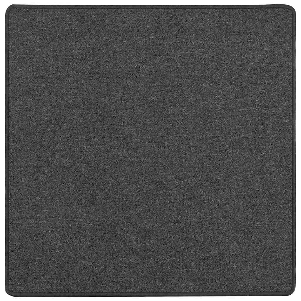 Tapis de passage gris foncé 100x100 cm lavable et moderne pour entrée accueillante