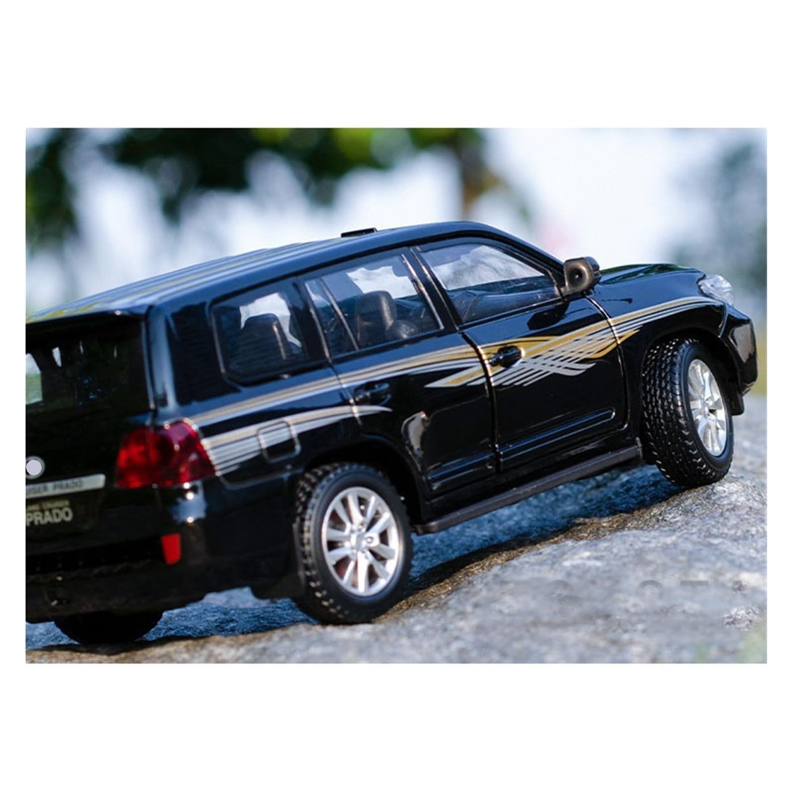 1:24 Na prezent dla samochodu Zabawka Model ze stopu Land Cruiser (biały B, bez pudełka)
